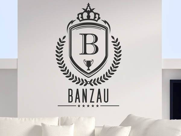 Wandtattoo Banzau Wappen