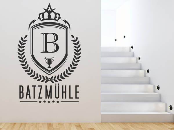 Wandtattoo Batzmühle Wappen