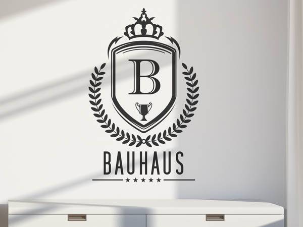 Wandtattoo Bauhaus Wappen