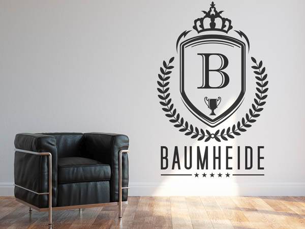 Wandtattoo Baumheide Wappen