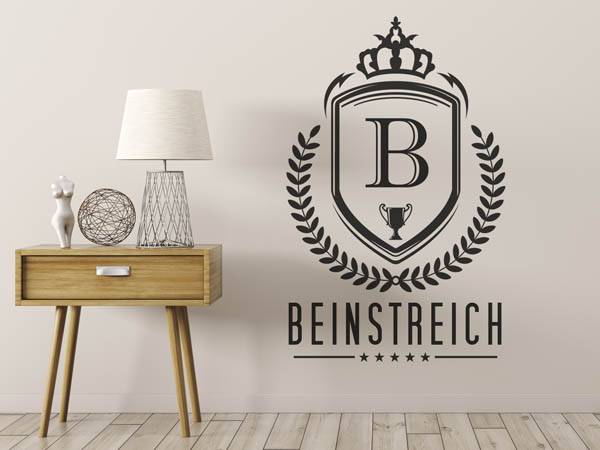 Wandtattoo Beinstreich Wappen