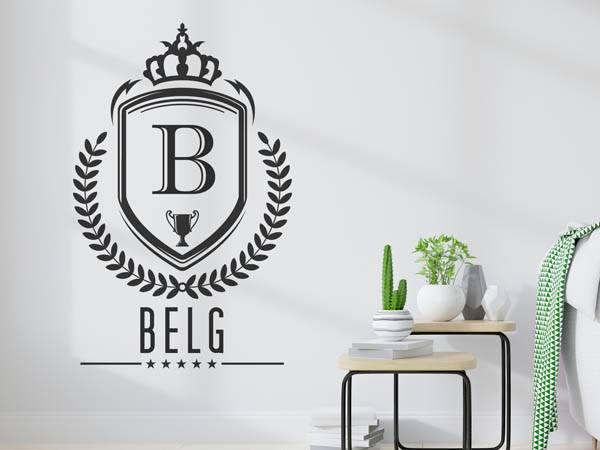 Wandtattoo Belg Wappen