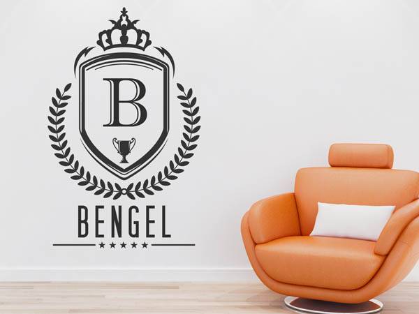 Wandtattoo Bengel Wappen