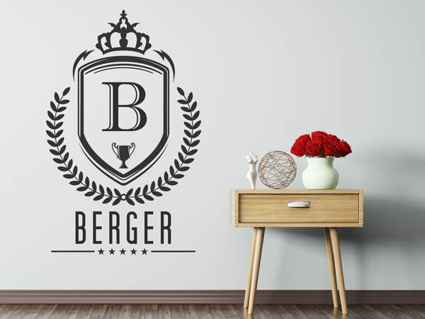 Wandtattoo Berger Wappen