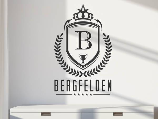 Wandtattoo Bergfelden Wappen