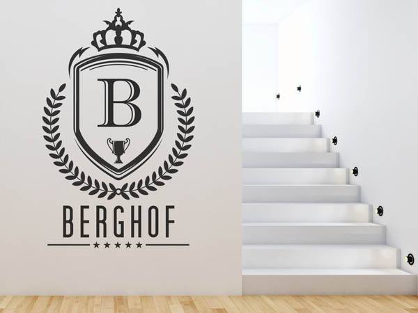 Wandtattoo Berghof Wappen