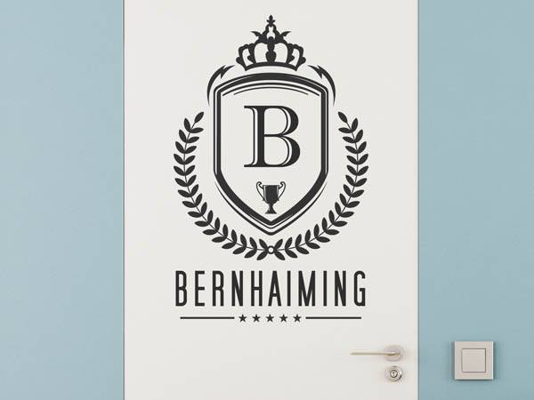 Wandtattoo Bernhaiming Wappen