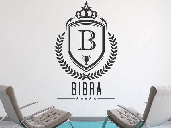 Wandtattoo Bibra Wappen