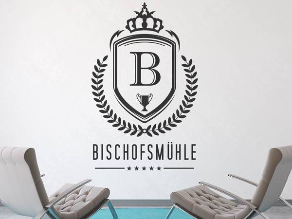 Wandtattoo Bischofsmühle Wappen