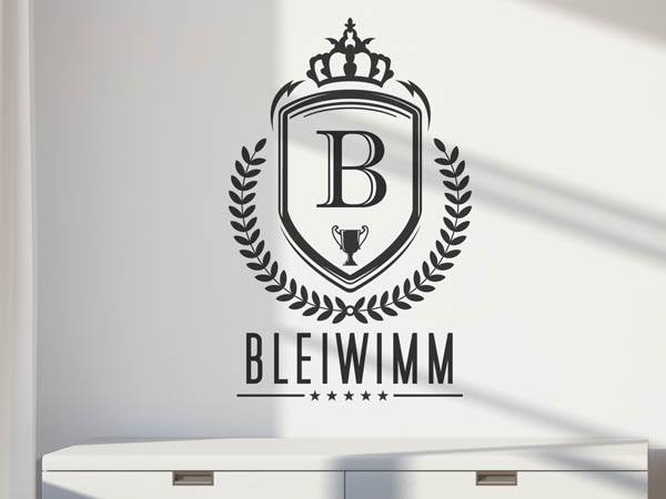 Wandtattoo Bleiwimm Wappen