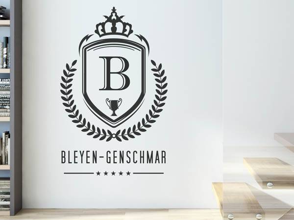 Wandtattoo Bleyen-Genschmar Wappen
