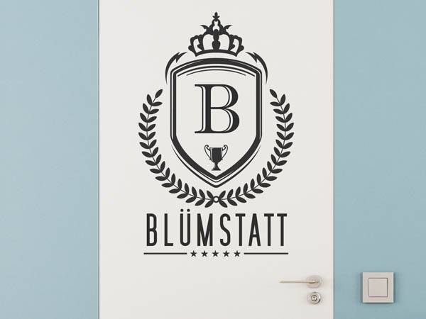 Wandtattoo Blümstatt Wappen