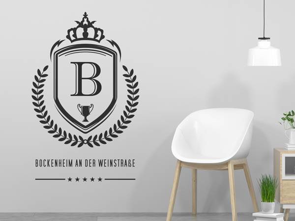 Wandtattoo Bockenheim an der Weinstraße Wappen