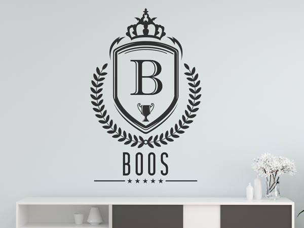 Wandtattoo Boos Wappen