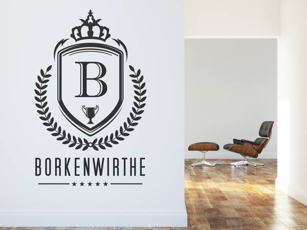 Wandtattoo Borkenwirthe Wappen
