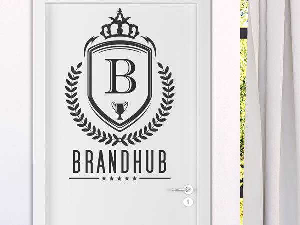 Wandtattoo Brandhub Wappen