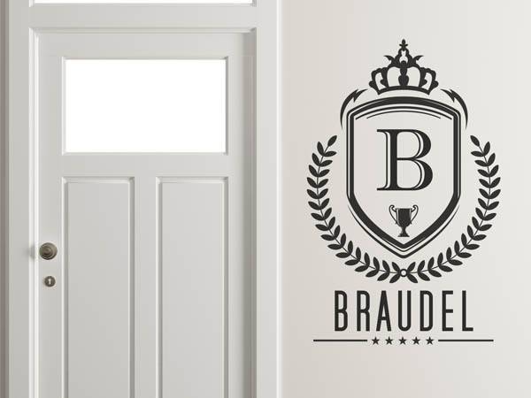 Wandtattoo Braudel Wappen