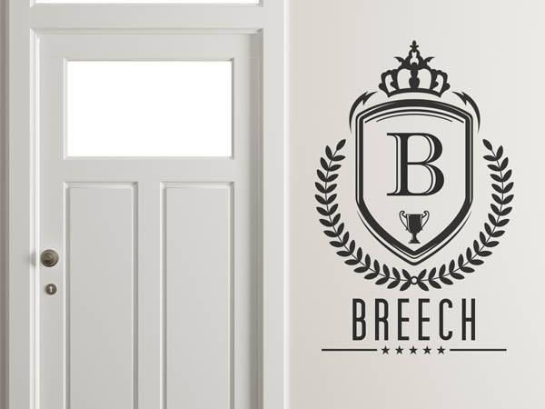 Wandtattoo Breech Wappen