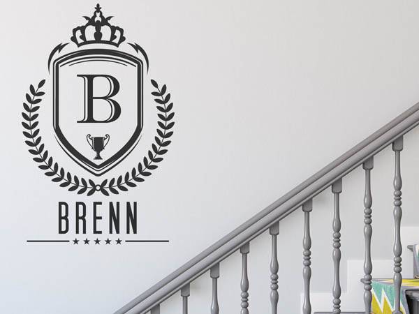 Wandtattoo Brenn Wappen