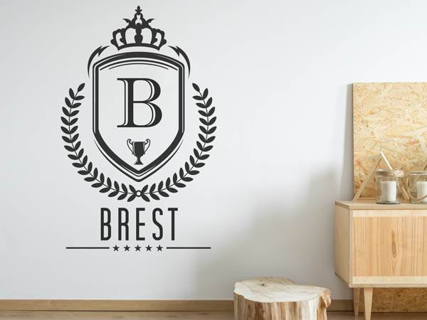 Wandtattoo Brest Wappen