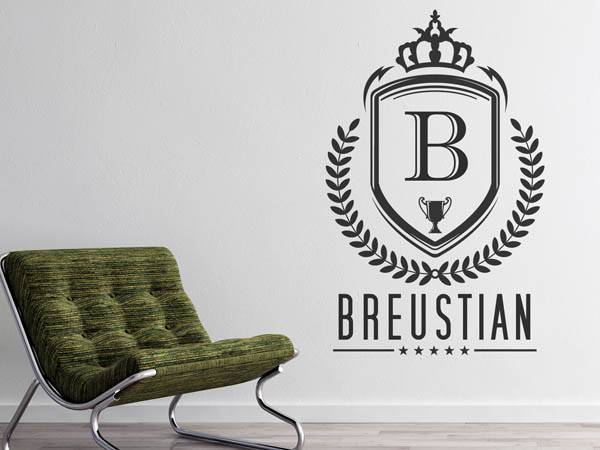 Wandtattoo Breustian Wappen