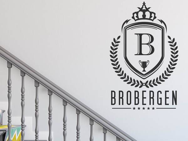 Wandtattoo Brobergen Wappen