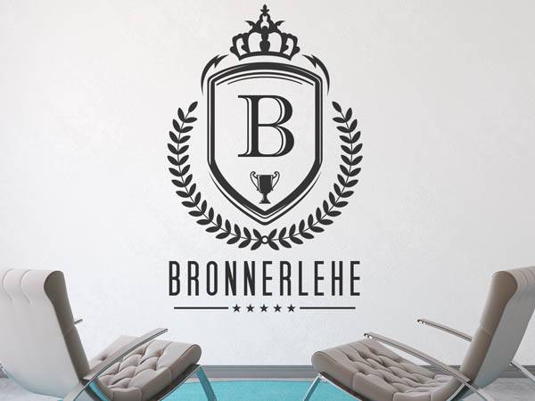 Wandtattoo Bronnerlehe Wappen