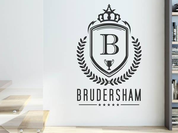 Wandtattoo Brudersham Wappen