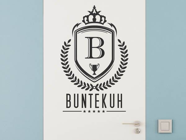 Wandtattoo Buntekuh Wappen