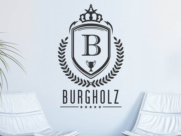 Wandtattoo Burgholz Wappen