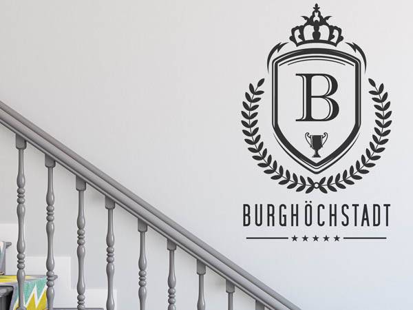 Wandtattoo Burghöchstadt Wappen