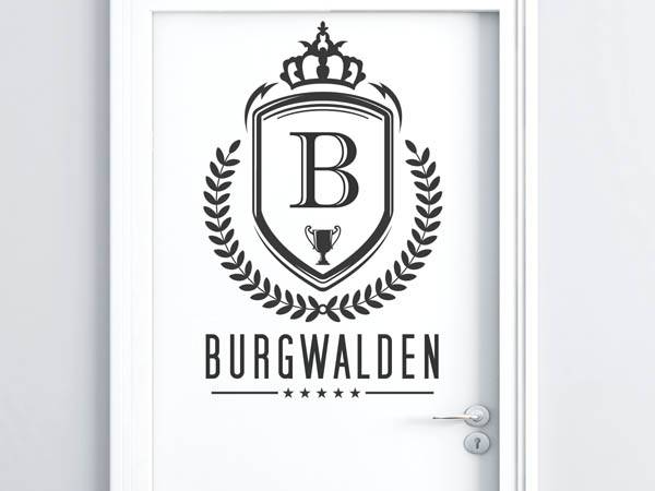 Wandtattoo Burgwalden Wappen