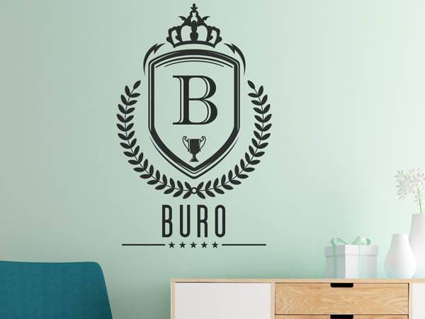 Wandtattoo Buro Wappen