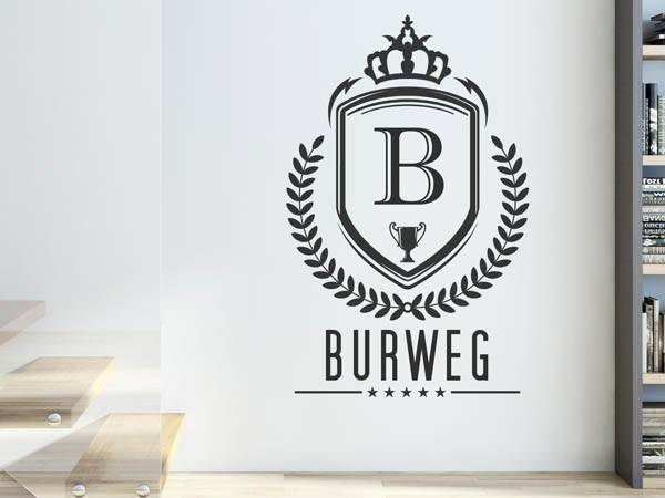 Wandtattoo Burweg Wappen