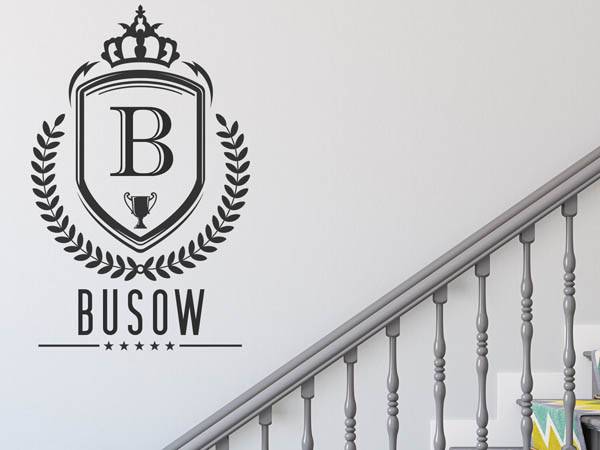 Wandtattoo Busow Wappen