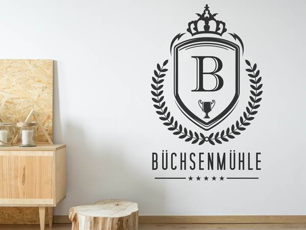 Wandtattoo Büchsenmühle Wappen