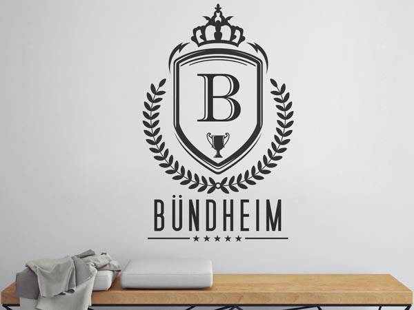 Wandtattoo Bündheim Wappen