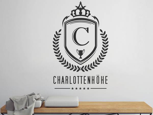 Wandtattoo Charlottenhöhe Wappen