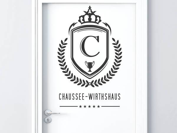 Wandtattoo Chaussee-Wirthshaus Wappen