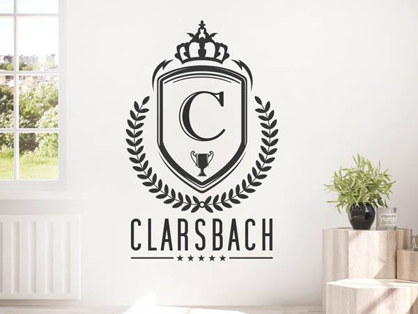 Wandtattoo Clarsbach Wappen