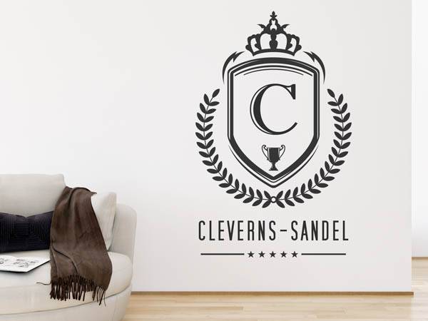 Wandtattoo Cleverns-Sandel Wappen