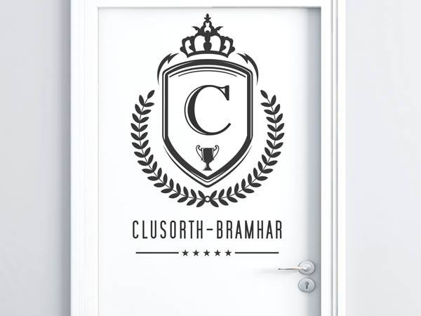 Wandtattoo Clusorth-Bramhar Wappen