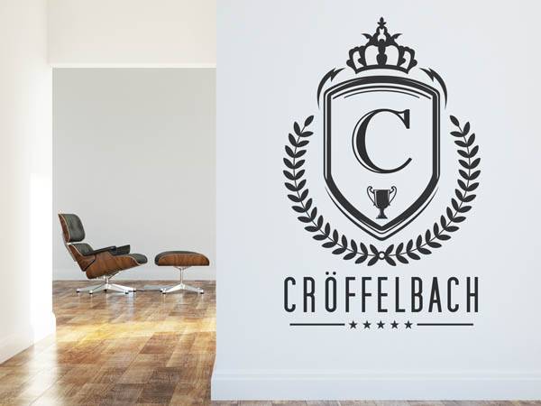 Wandtattoo Cröffelbach Wappen