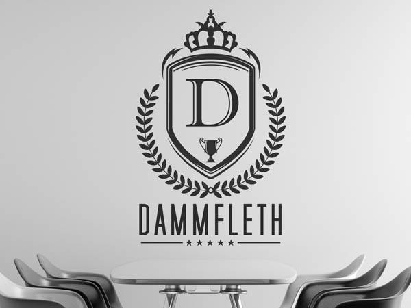 Wandtattoo Dammfleth Wappen