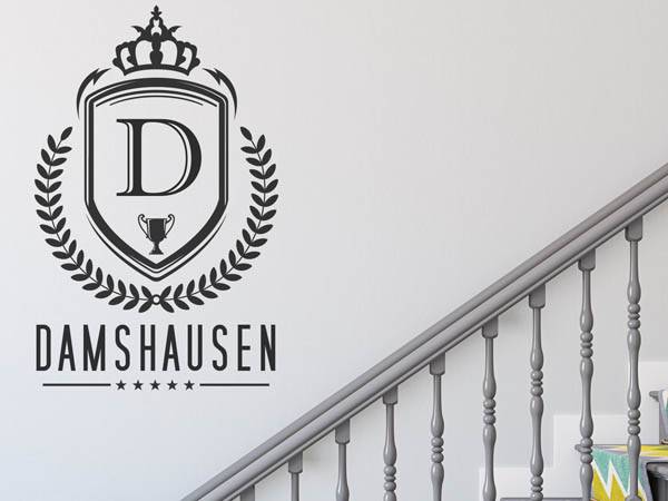 Wandtattoo Damshausen Wappen