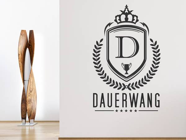 Wandtattoo Dauerwang Wappen