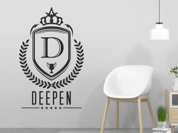 Wandtattoo Deepen Wappen