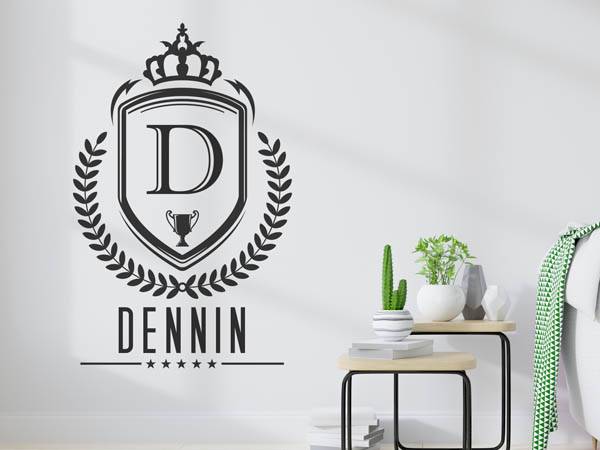 Wandtattoo Dennin Wappen