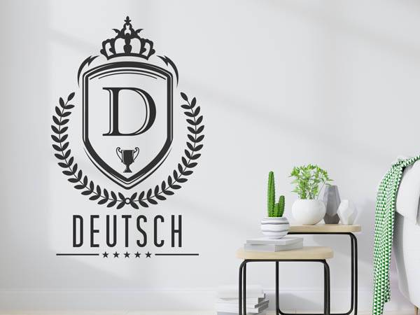 Wandtattoo Deutsch Wappen