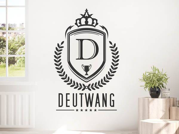 Wandtattoo Deutwang Wappen